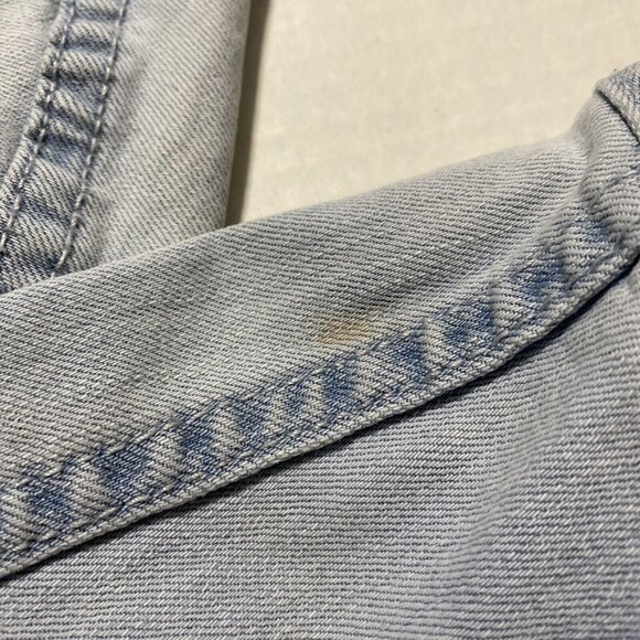 Forever 21 Cincinnati Reds Denim Jacket Girls Size Large Baseball Light Wash - Picture 12 of 12